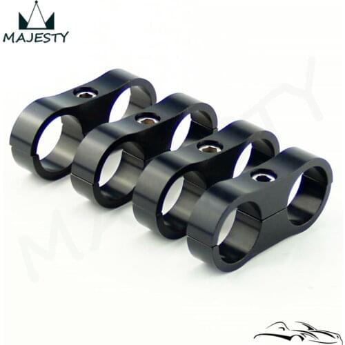 4PCS AN12 BRAIDED FUEL OIL WATER HOSE LINE SEPARATOR 24MM 15/16" 12AN