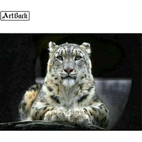 5d diamond painting tiger leopard full square diamond embroidery animal sticker home decoration crafts