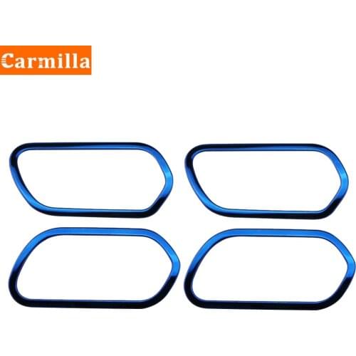 Stainless Steel Car Sticker for Nissan Kicks 2017-2021 Interior Inner Door Handle Bowl Ring Cover Trims Frame Panel Accessories