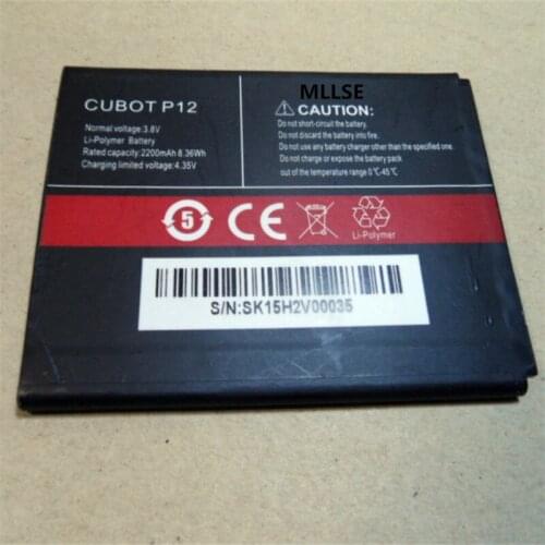 10pcs MLLSE P12 2200mah battery For CUBOT P12/P11/P11+ Mobile phone battery