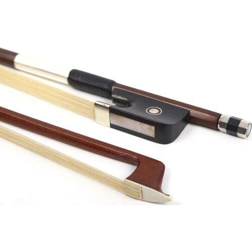 Free Shipping!16inch Viola Bow ebony Frog Natural Horsetail Great Balance