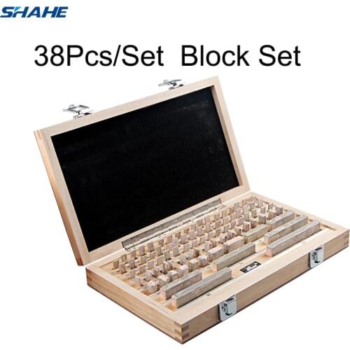 Shahe Block Gauge 38Pcs/Set 1 grade 0 grade Caliper Block gauge Inspection Block Gauge Measurement Instruments