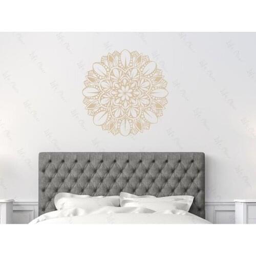 Mandala Flower Art Sticker Removable Indian Yoga Studio Decoration Mandala Flower Bedroom Living Room Decoration Wallpaper