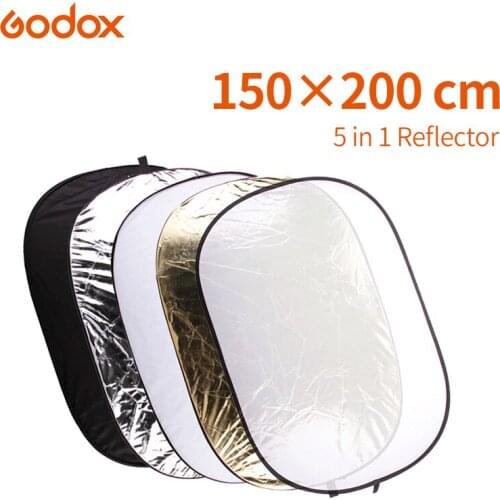 GODOX FT05 5in1 60"x80" 150 x 200cm Portable Collapsible Light Round Photography Reflector for Studio