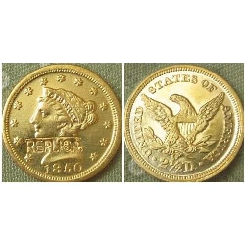 2.5 Liberty Gold 1850-O copy coins