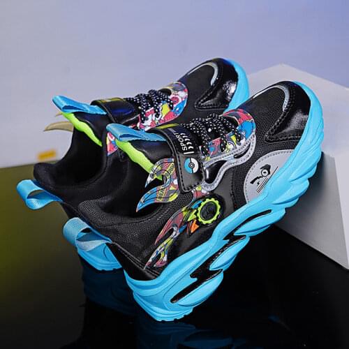 2021 Autumn Kids Fashion Sneakers Childrens Casual Flats Boys Chunky Tenis Trainers Running Basketball Shoes Free Shipping