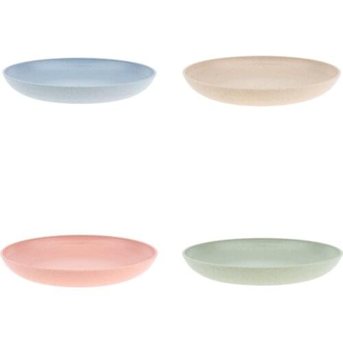 Round Tray Dinner Plate Dishes Food Snacks Sushi Steak Food Dessert Lunch Container Outdoors Camping Plate