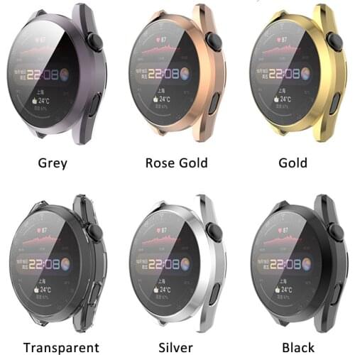 50 pcs For Huawei Watch 3/ 3 Pro Soft TPU Protective Case Full Coverage Protective Cover Shell Bumper Screen Protector 46MM 48MM