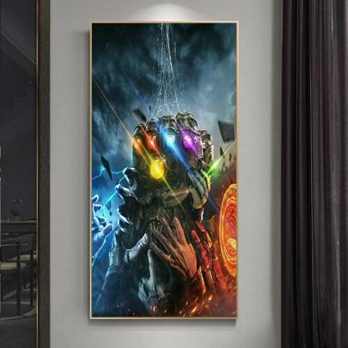 Marvel Avengers EndGame Poster Comics Infinity War Thanos Movie Canvas Painting Wall Art Picture for Room Home Decor Cuadros