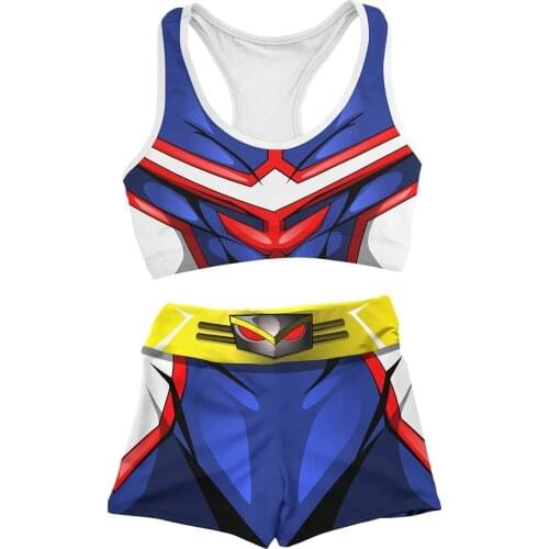 New Anime My Hero Academia All Might Cosplay Costumes Swimsuit Swimming Pants Teens Sportswear Sweatpants Seaside Beach Shorts