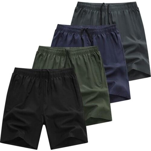 Solid Men Shorts Casual Drawstring Waist Summer Short Pants for Men Work Pants with Pocket 2021 High Quality Daliy Men Shorts