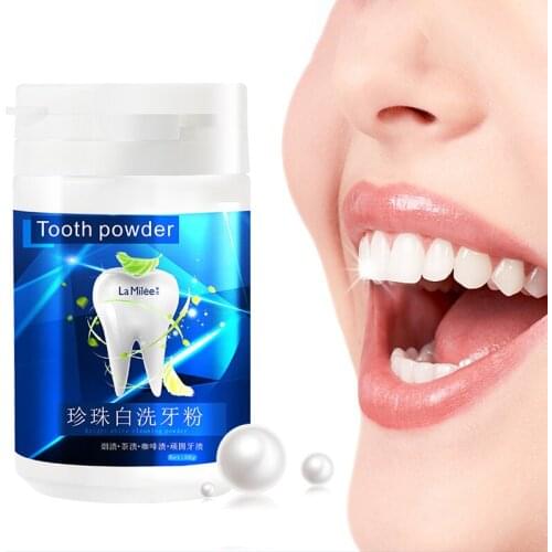 Teeth Whitening Powder Cleansing Quick Stain Removing Oral Care Physical Whitener 50g toothpaste Oral Hygiene Improve halitosis