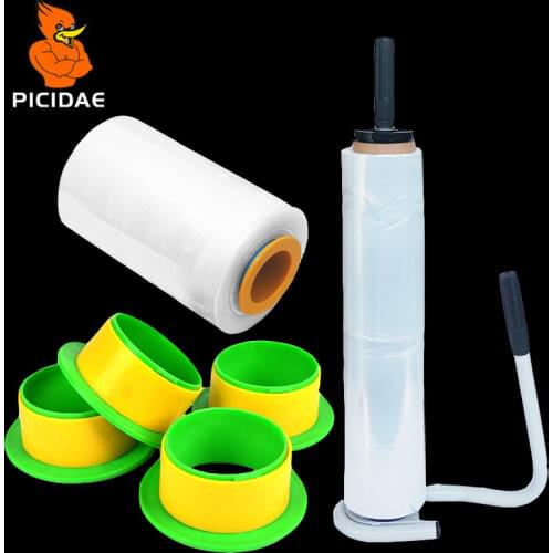 PE Stretch Film Handle Ring Protection Plastic Metal Support Wrap Puller Industry Manual Baler Stretcher Winding Machine Tool
