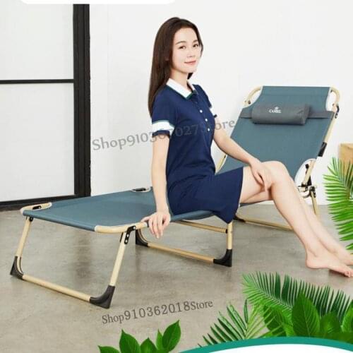 Folding bed single bed household simple lunch break bed nap office artifact multifunctional camp bed recliner