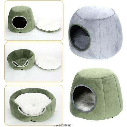 Guinea Pig Sleeping Bed Hamster Hedgehog Winter Nest Small Pet Warm Cage Cave Bed House Fleece Cusion Hide Toy M14 21 Wholesales