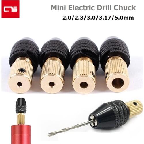 Drill Chuck 0.3-3.5mm Mini 3 Jaw Drill Bit Adapter 2.0/2.3/3.0/3.17/5.0mm Holder Clamp Fixing Device Tools Electric Drill Chuck