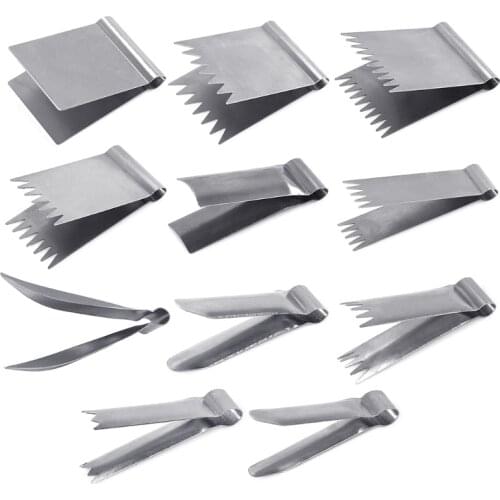 T84E Stainless Steel Walnut Clip Baking Bread Dessert Pastry Decoration Peanut Engraving Mold Cake Bun Decorating Tool