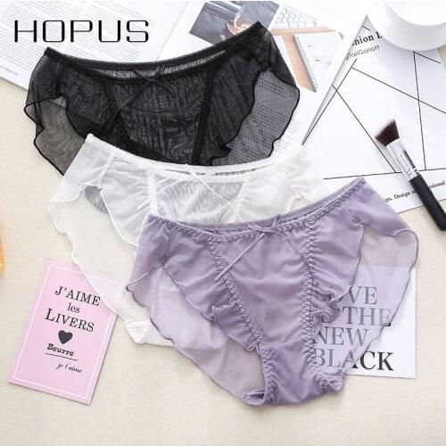 Sexy Women Underwear Fashion New Comfortable Cute Bow Solid Elastic Breathable Color Lace Ladies Panties Undepant Women Panties