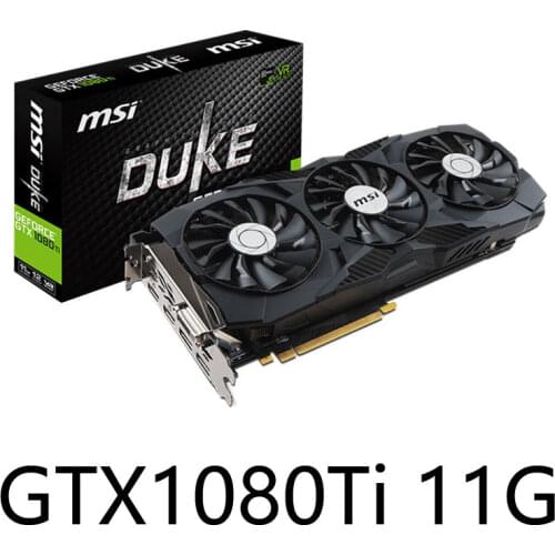 Video card GeForce GTX 1080Ti 11gb GDDR5X NVIDIA 11016MHz 352bit 8pin+8pin 1531/1645MHz