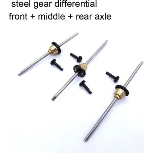 WPL Metal Differential Steel Gear Front/Rear/Middle Axle Bridge for RC WPL Car Upgraded Modified DIY Parts