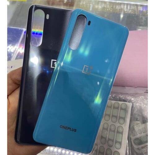 Rear Housing For Oneplus Nord One 5G 6.44" Plus Back Door Battery Cover Glass Repair Replace Case + Logo Adhesive Glue