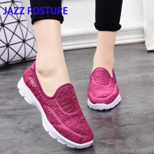 Womens shoes large size 36-40 Casual comfort shoes fashion non-slip womens breathable sports shoes flat casual Mother shoes