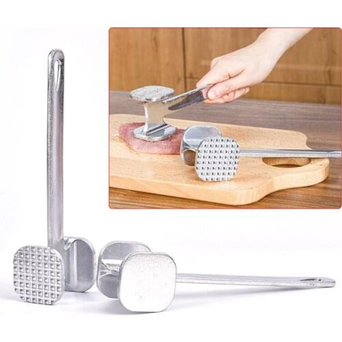 1Pcs Meat Tenderizer Hammer Mallet Tool for Pounding Beef Steak Stainless Steel Meat Hammer Kitchen Tool