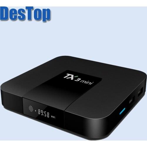 2PCS Android TV Box TX3 MiNi Android8.1 Smart Set Top Box 2GB 16GB Amlogic S905W Quad Core DDR3 H.265 4K HD WiFi Media Player