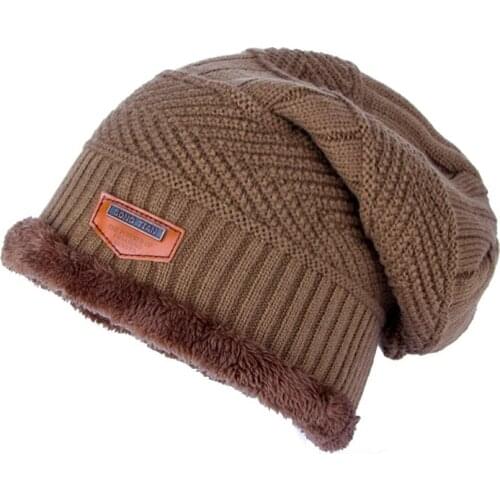 2018 Autumn Winter Unisex Plus cashmere Thickened camouflage Beanies Men Beanies Knit Hat Winter Cap For Man knitted Cap Boys