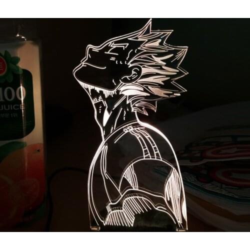 3d Night Light Anime Haikyu Bokuto Light Child Kids Birthday Gift for Bedroom DecorManga Gadget Kotaro Bokuto Lamp Haikyuu