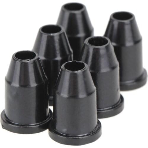 6pcs/ot Guitar String Caps Mounting Buckle Through Body Ferrules Bushing Set String Ferrules for Guitar Parts Accessories