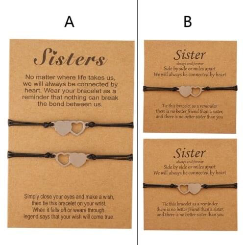 69HB Promise Bracelet Friendship Gifts for Best Friend Mothers Day Matching Bracelets for Couples Sister Mom and Daughter
