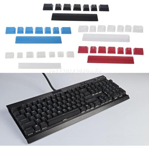 8 keys/Pack 6.5u Space Bar PBT Keycaps Double Shot Keycaps For Corsair STRAFE K65 K70 K95 Mechanical Keyboard Keycap