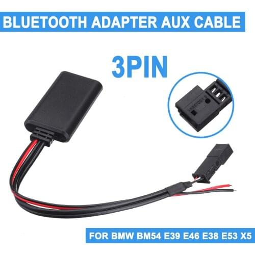 Car bluetooth Module AUX IN Audio Radio Adapter 3-pin For BMW BM54 E39 E46 E38 E53 X5 Car Electronics Accessories