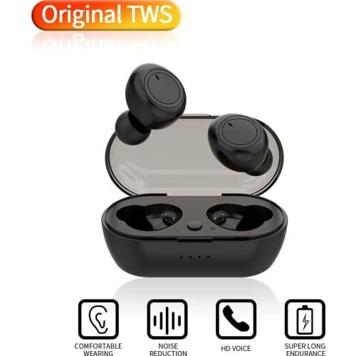 TWS Wireless Earphones Bluetooth 5.0 Headphone Noise Cancelling Headset Stereo Sound In-ear Earbuds For IOS Android Smart Phone