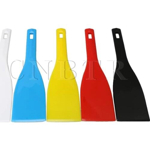 CNBTR Multicolor Ink Spatulas Scoop Screen Printing Plastic Blade Ink Apply Shovel DIY Tool 285x77mm Pack of 5
