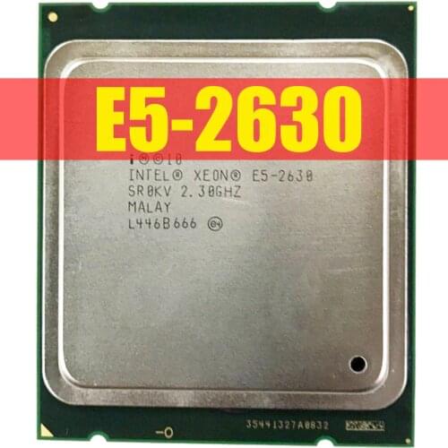 Intel xeon e5 2630 SR0KV 2,3 GHz 7.2GT/s 15 MB seis CORE LGA2011 E5-2630 Processore CPU 100% normal work