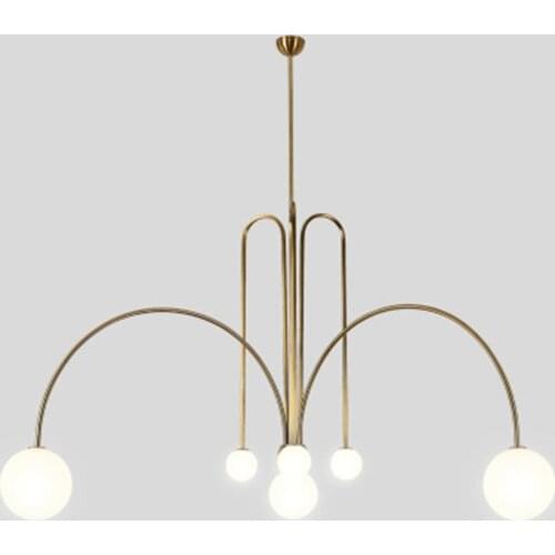 Nordic simple study cafe bedroom clothing store art chandeliers Modern creative living room dining room personality chandeliers