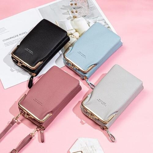 Fashion Women Phone Purse PU Leather Crossbody Mini Shoulder Bags Female Mini Handbag Money Pack Wallet Messenger Bag