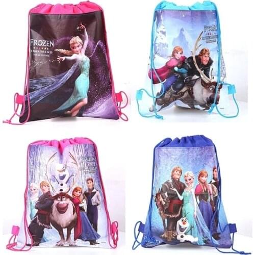 Cartoon Anime Disney Frozen Storage Bag Frozen Elsa Figure Bag Toy Halloween Party Decoration Kids Christmas Gifts