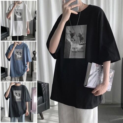 Privathinker Hip Hop Mens Tshirt Short Sleeve Cotton Graphic T-shirt Man Casual Oversized T Shirt Streetwear Mens Clothing