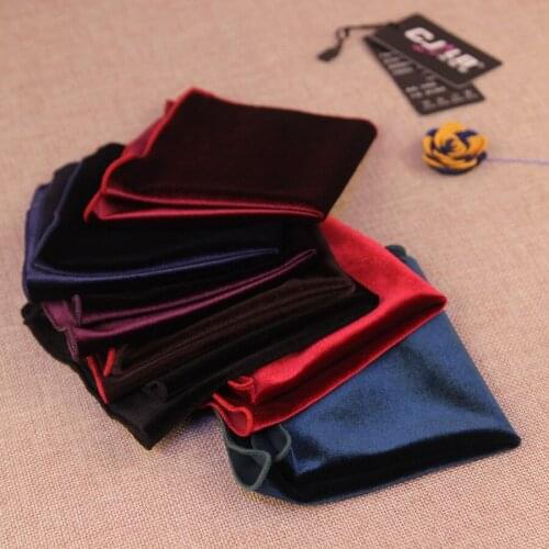 Mens wedding party suit handkerchiefs pocket squares pleuche 23x23cm 30pcs/lot