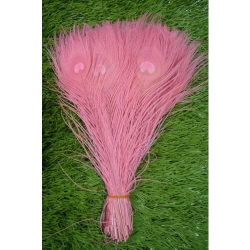 New! Free Shipping Sale 50 pcs / lot beautiful pink peacock tail feathers 10-12 inches Wedding, Party, Home
