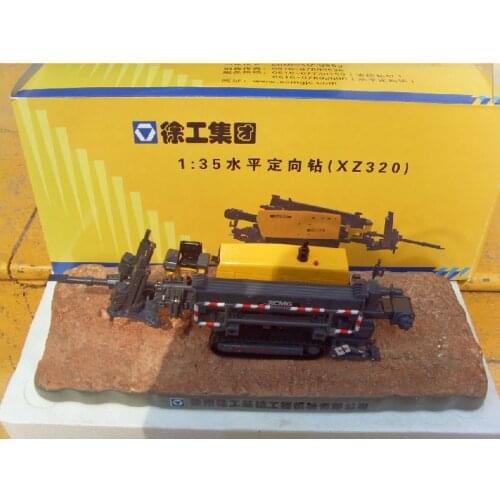 Diecast Alloy 1:35 Scale Horizontal Directional Drilling Model XZ320 Rotary Drilling Rig Engineering Vehicle for Collection Gift