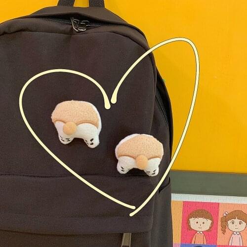 Cartoon Plush Cute Puppy Brooch Women Girl Pin Bag Doll Pendant for Couple Shirts Brooches Jewelry Accessories