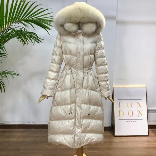 KMETRAM 2020 Womens Down Jacket Winter Coat Women Real Fox Fur Collar Down Coat Female Korean Puffer Jackets Warm Parka MY4275