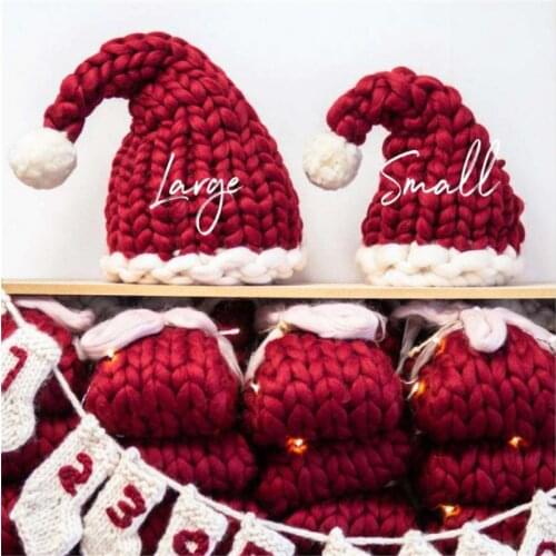 Christmas Hat for Baby Adult Kids Santa Soft Hats New Year Decoration 2021 Navidad Merry Christmas Decorations for Home Natal