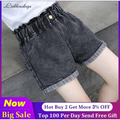 Shorts For Girls 2020 New Fashion Denim Jeans Baby Ripped Short Pants Children Summer Kids Teens Trousers Girl Clothes 2-13 Year