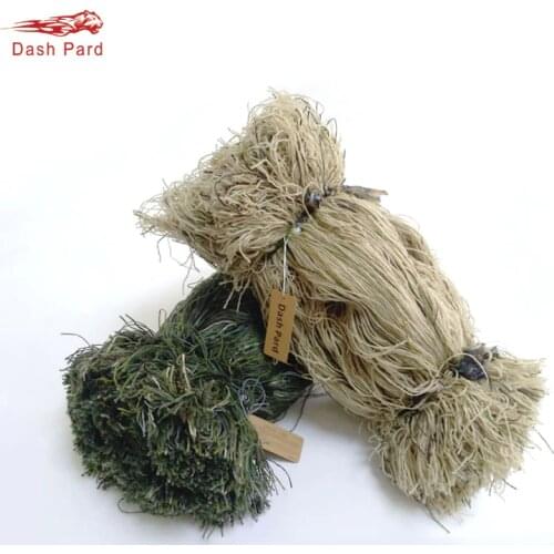 Weight 2 pounds Grass style Ghillie Suit Thread,Synthetic Burlap Yarns DIY Mossy Blend Hunting camouflage material Tactical Kit