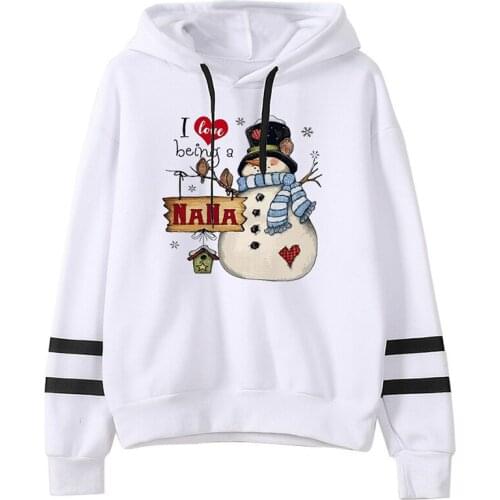 Snowman I Love Being A NANA Christmas Hoodies Women Harajuku Woman Clothes PinkJapanese Print Hoodie Plus Size 2020